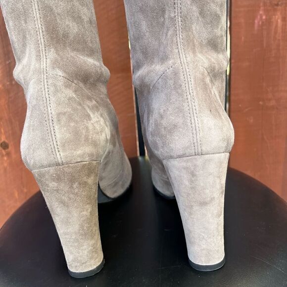 Stuart Weitzman Highland Suede Leather Boot size 9 Taupe NEW - Picture 13 of 16